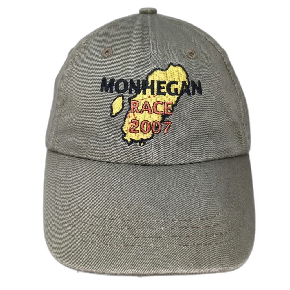 Vitronic Monhegan Race 2007 Green Baseball Cap One Size Hat Island Map Yachting